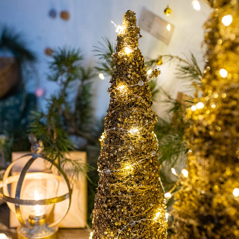 The Holiday Aisle® Gold Christmas Tree | Wayfair